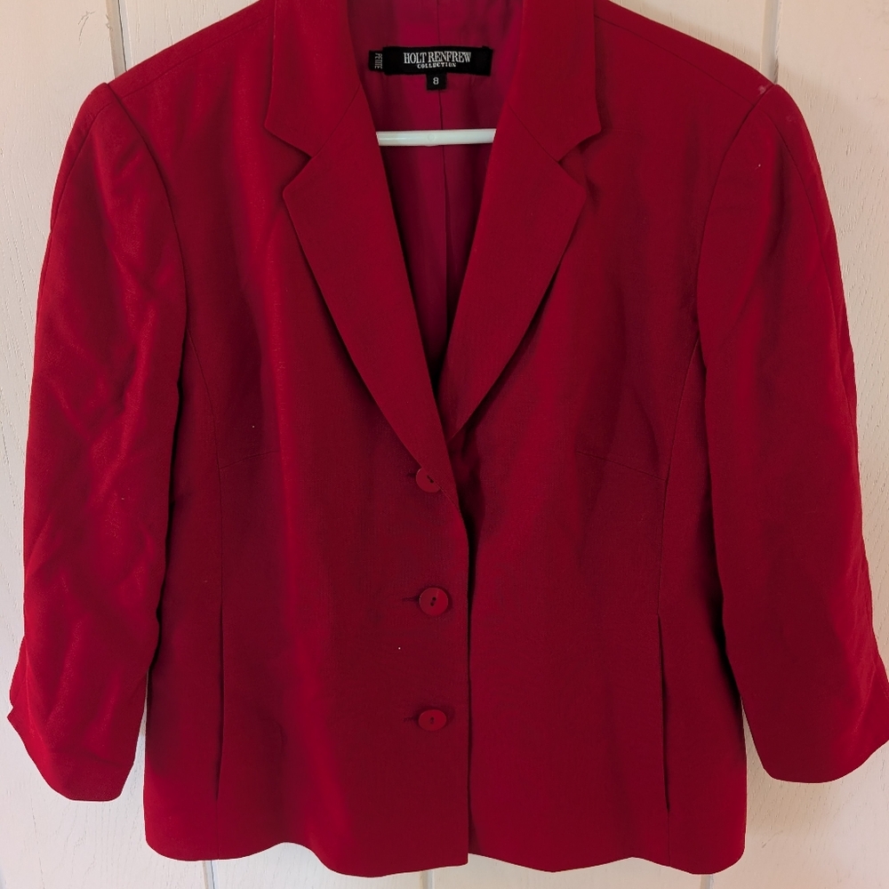 Holt Renfrew Red Blazer